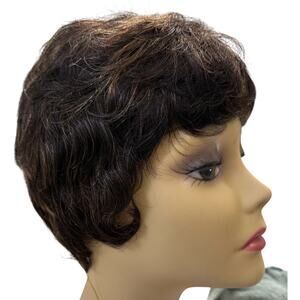 Vivica A Fox Carita Wig FS1B/30 Off Black Copper 100% Human Hair Pure Stretch